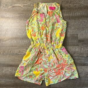 Lilly Pulitzer for Target Happy Place Preppy Floral Sleeveless Romper Size XS